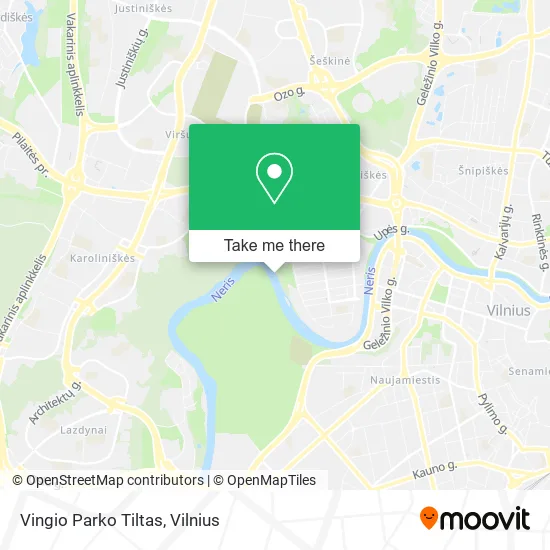 Карта Vingio Parko Tiltas