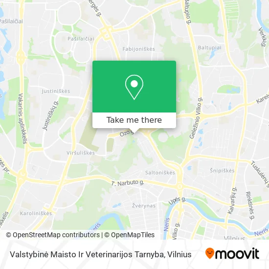 Карта Valstybinė Maisto Ir Veterinarijos Tarnyba