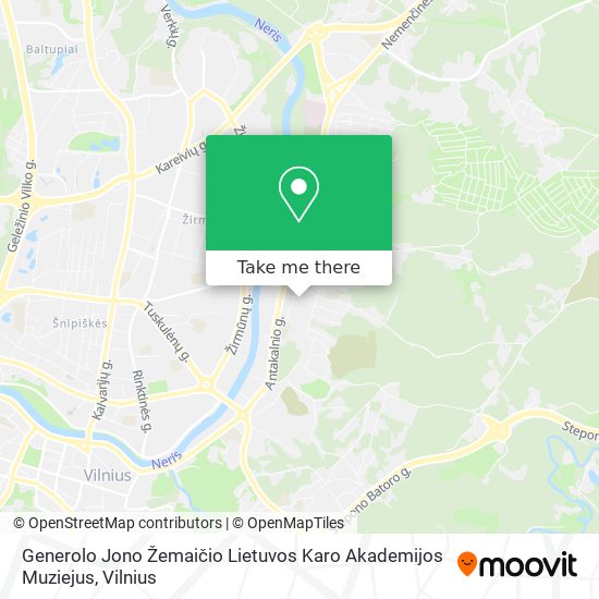 Generolo Jono Žemaičio Lietuvos Karo Akademijos Muziejus map