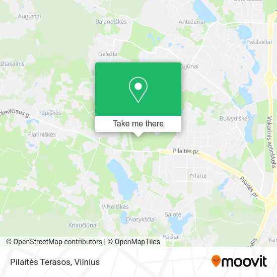 Карта Pilaitės Terasos
