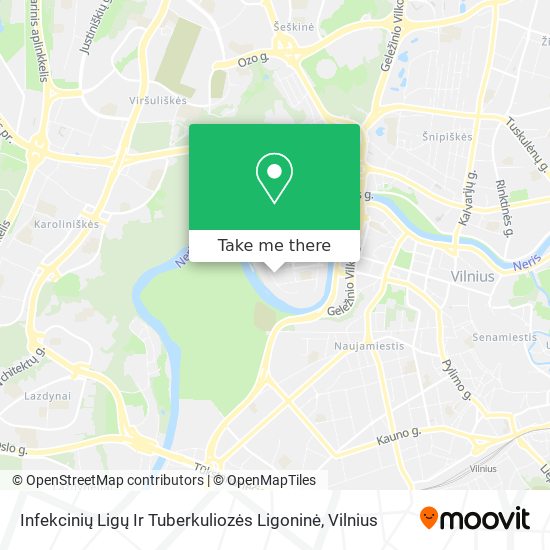 Infekcinių Ligų Ir Tuberkuliozės Ligoninė map