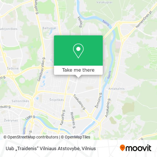 Карта Uab „Traidenis“ Vilniaus Atstovybė