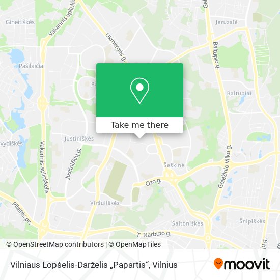 Карта Vilniaus Lopšelis-Darželis „Papartis“