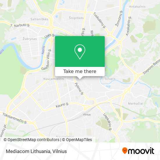 Mediacom Lithuania map