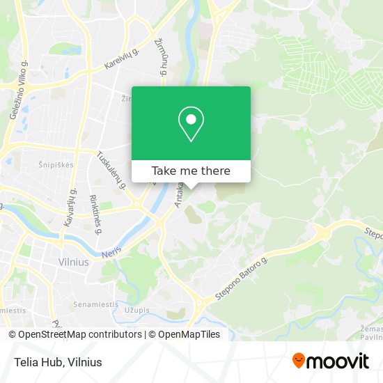 Telia Hub map