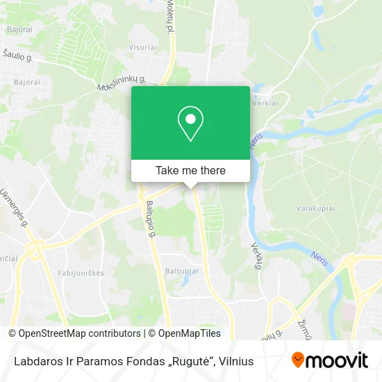 Карта Labdaros Ir Paramos Fondas „Rugutė“
