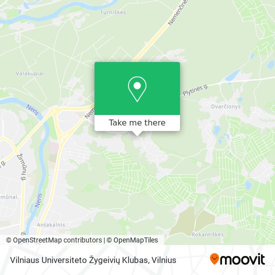 Vilniaus Universiteto Žygeivių Klubas map