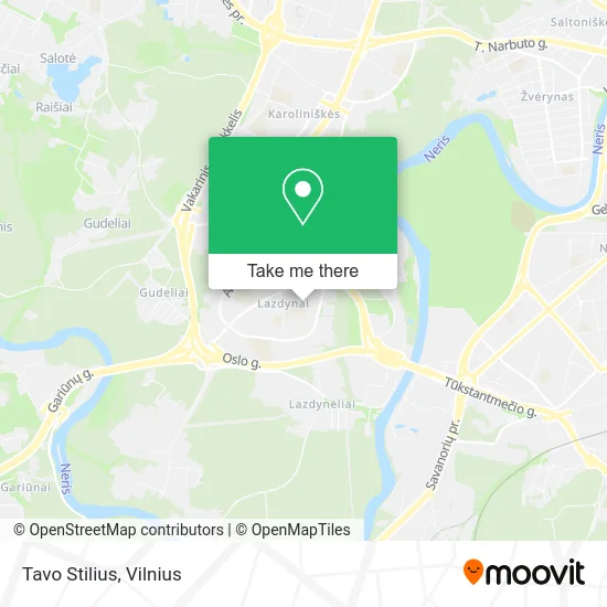 Карта Tavo Stilius