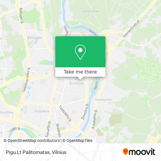 Pigu.Lt Paštomatas map