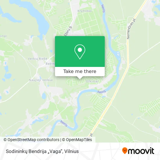 Карта Sodininkų Bendrija „Vaga“