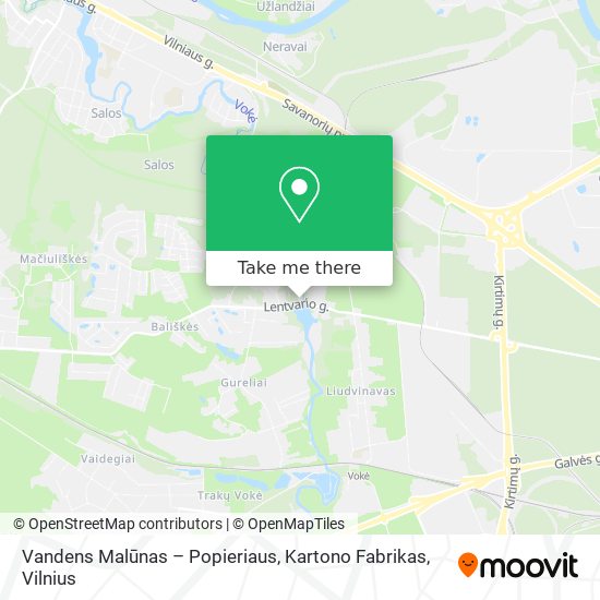 Vandens Malūnas – Popieriaus, Kartono Fabrikas map