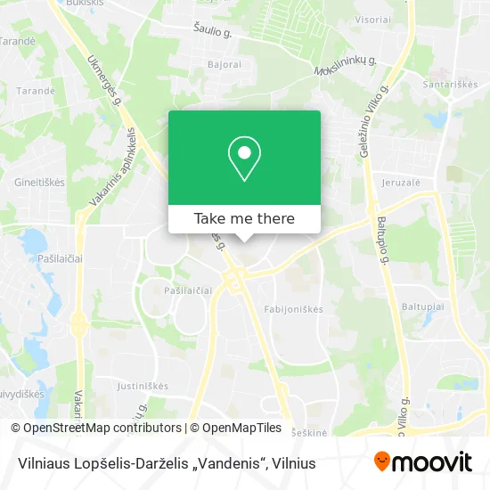 Карта Vilniaus Lopšelis-Darželis „Vandenis“