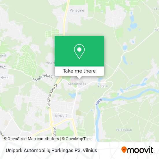 Unipark Automobilių Parkingas P3 map