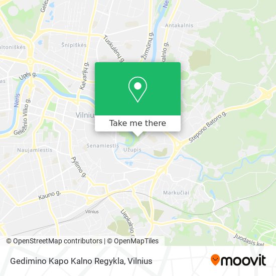 Gedimino Kapo Kalno Regykla map