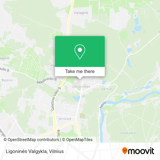Карта Ligoninės Valgykla