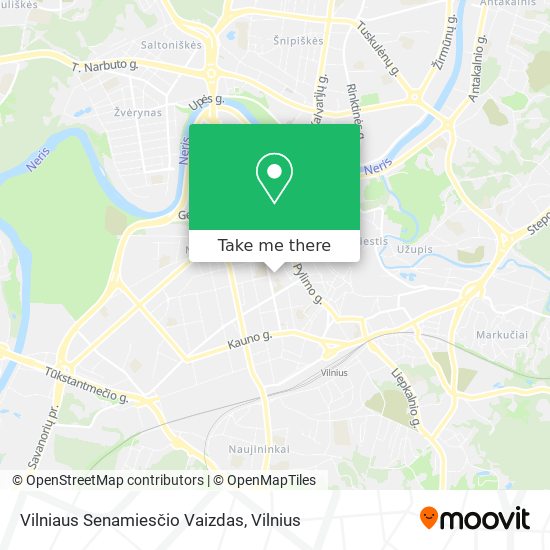 Карта Vilniaus Senamiesčio Vaizdas