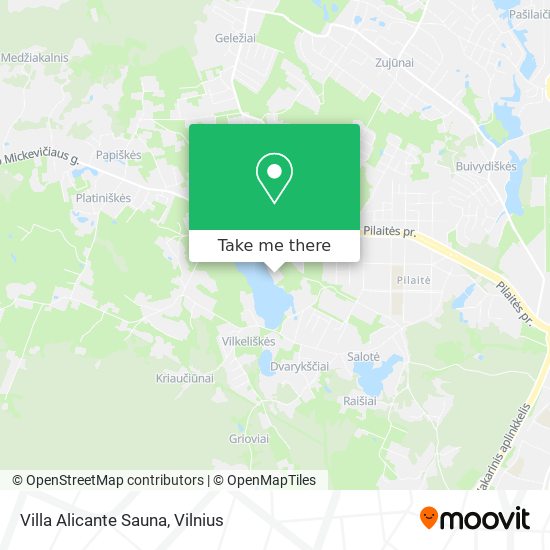 Villa Alicante Sauna map