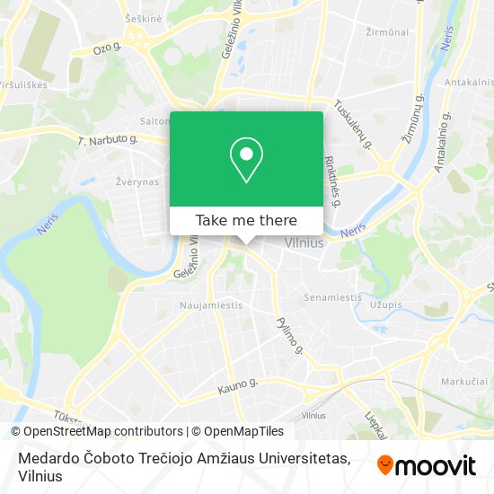 Medardo Čoboto Trečiojo Amžiaus Universitetas map