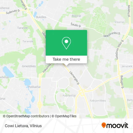 Карта Cowi Lietuva
