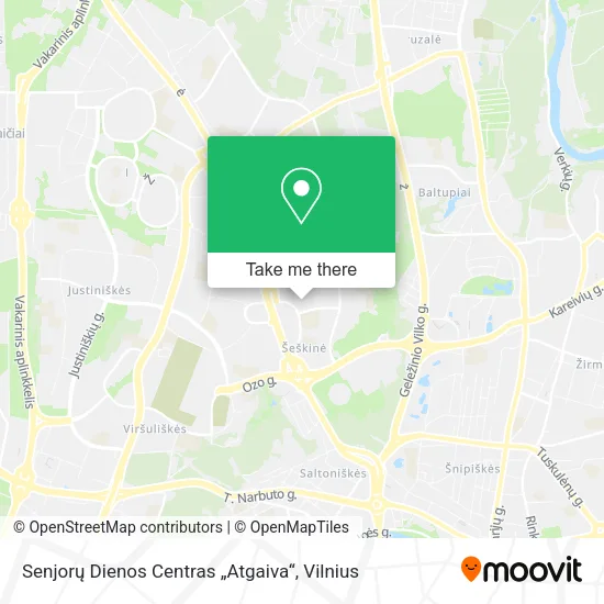 Карта Senjorų Dienos Centras „Atgaiva“