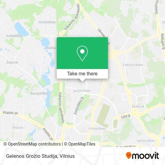 Карта Gelenos Grožio Studija