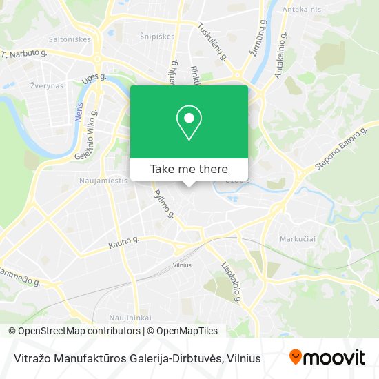 Vitražo Manufaktūros Galerija-Dirbtuvės map