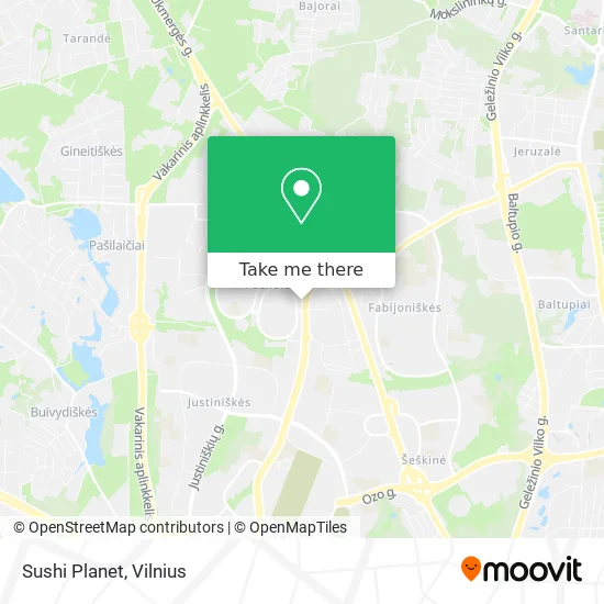 Карта Sushi Planet