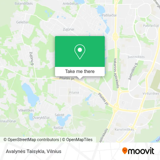 Карта Avalynės Taisykla