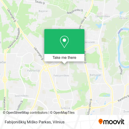 Fabijoniškių Miško Parkas map