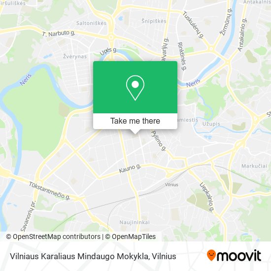 Vilniaus Karaliaus Mindaugo Mokykla map