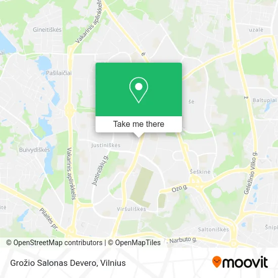 Карта Grožio Salonas Devero