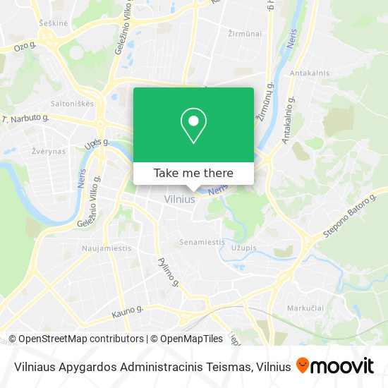 Vilniaus Apygardos Administracinis Teismas map