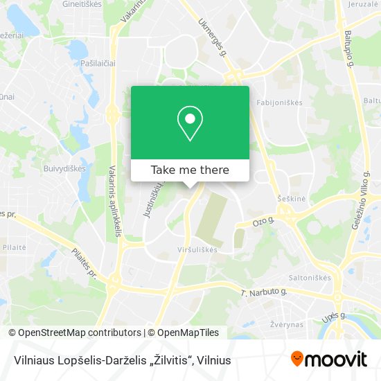 Vilniaus Lopšelis-Darželis „Žilvitis“ map