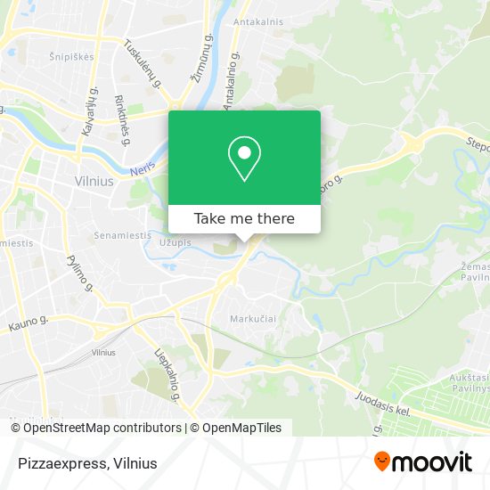 Pizzaexpress map