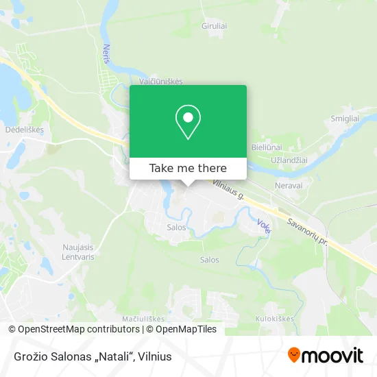 Карта Grožio Salonas „Natali“