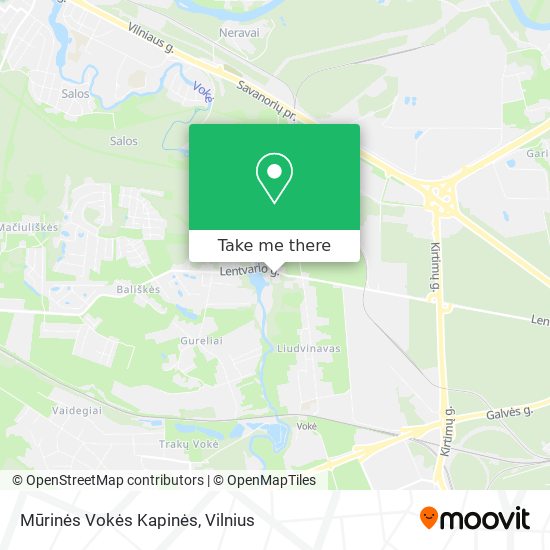 Mūrinės Vokės Kapinės map