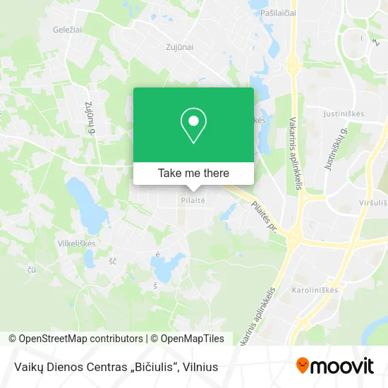 Карта Vaikų Dienos Centras „Bičiulis“