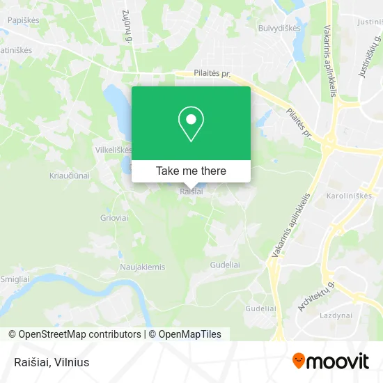 Карта Raišiai