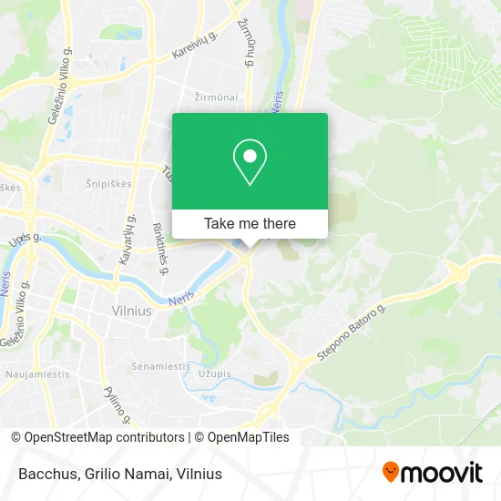 Карта Bacchus, Grilio Namai