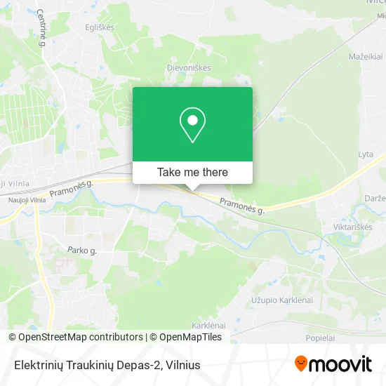 Карта Elektrinių Traukinių Depas-2