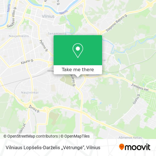 Карта Vilniaus Lopšelis-Darželis „Vėtrungė“