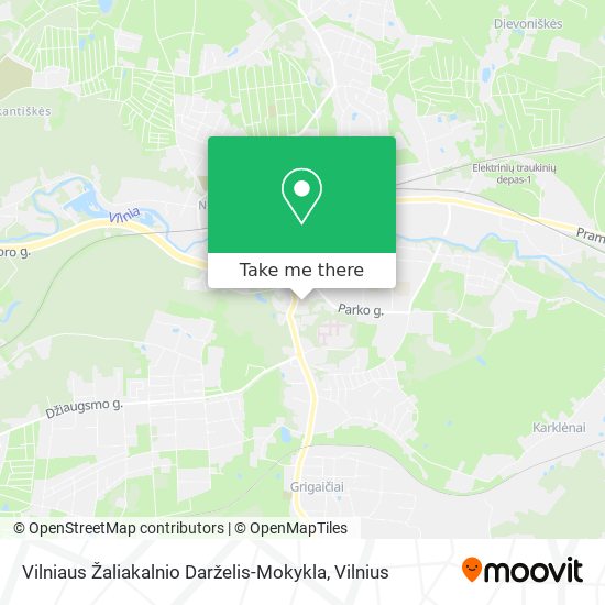 Vilniaus Žaliakalnio Darželis-Mokykla map