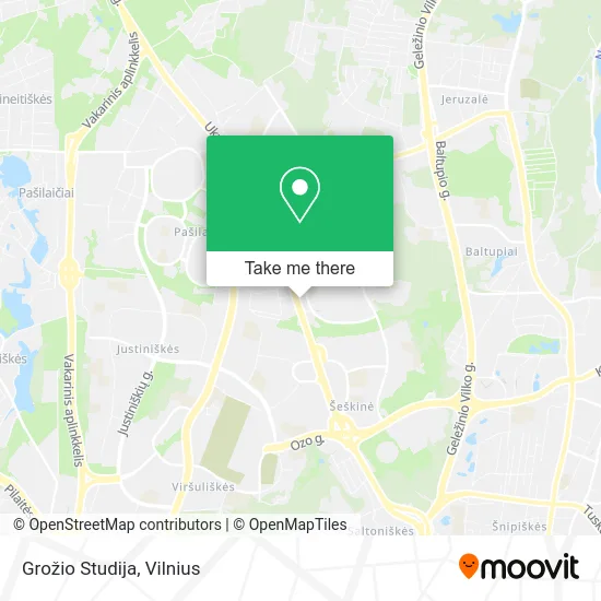 Карта Grožio Studija