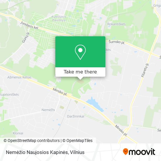 Nemėžio Naujosios Kapinės map