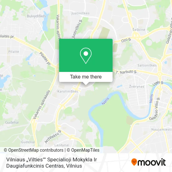 Vilniaus „Vilties"" Specialioji Mokykla Ir Daugiafunkcinis Centras map