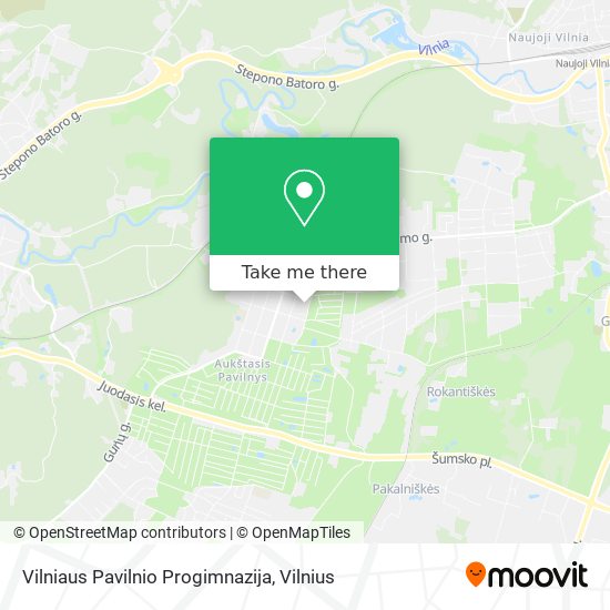 Vilniaus Pavilnio Progimnazija map