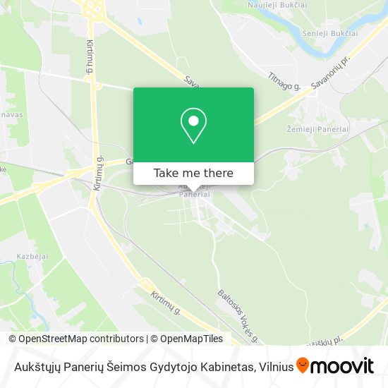 Aukštųjų Panerių Šeimos Gydytojo Kabinetas map