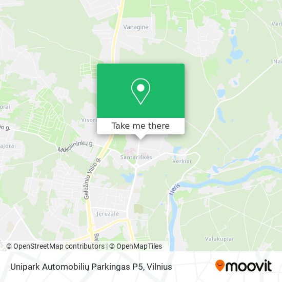 Unipark Automobilių Parkingas P5 map