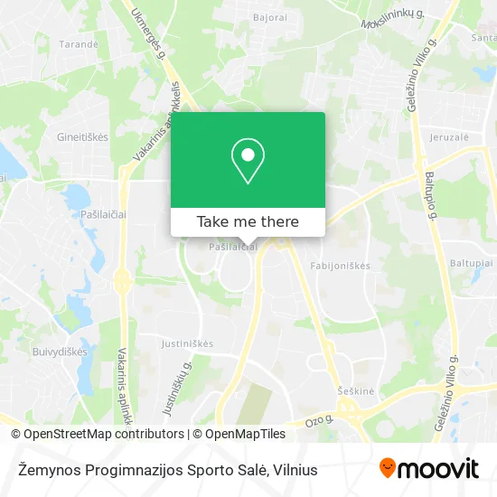 Карта Žemynos Progimnazijos Sporto Salė