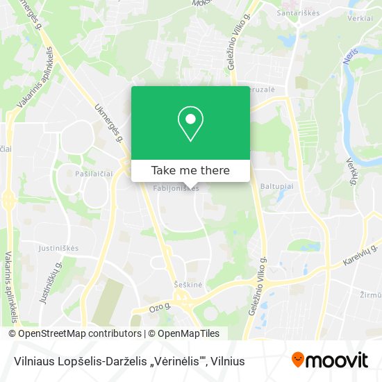 Vilniaus Lopšelis-Darželis „Vėrinėlis"" map